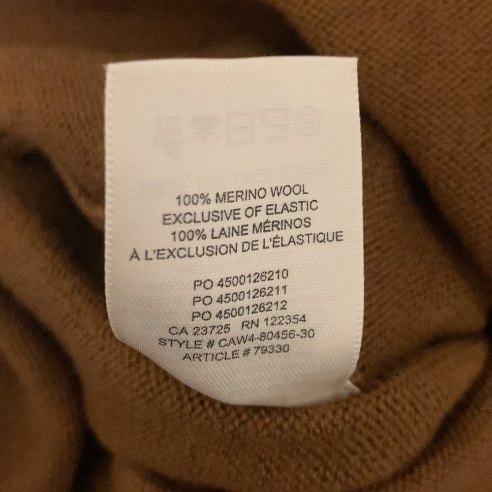 Aritzia Olive Brown V-Neck Long Sleeve Sweater Dress - Picture 5 of 8